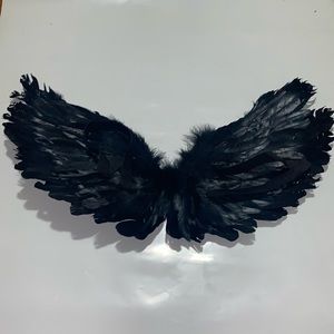 Black angel wings